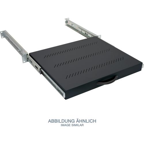 19" Fachboden ausziehbar 1HE 450mm 30kg Triton RAB-UP-X31-A1 mit Teleskopschienen schwarz